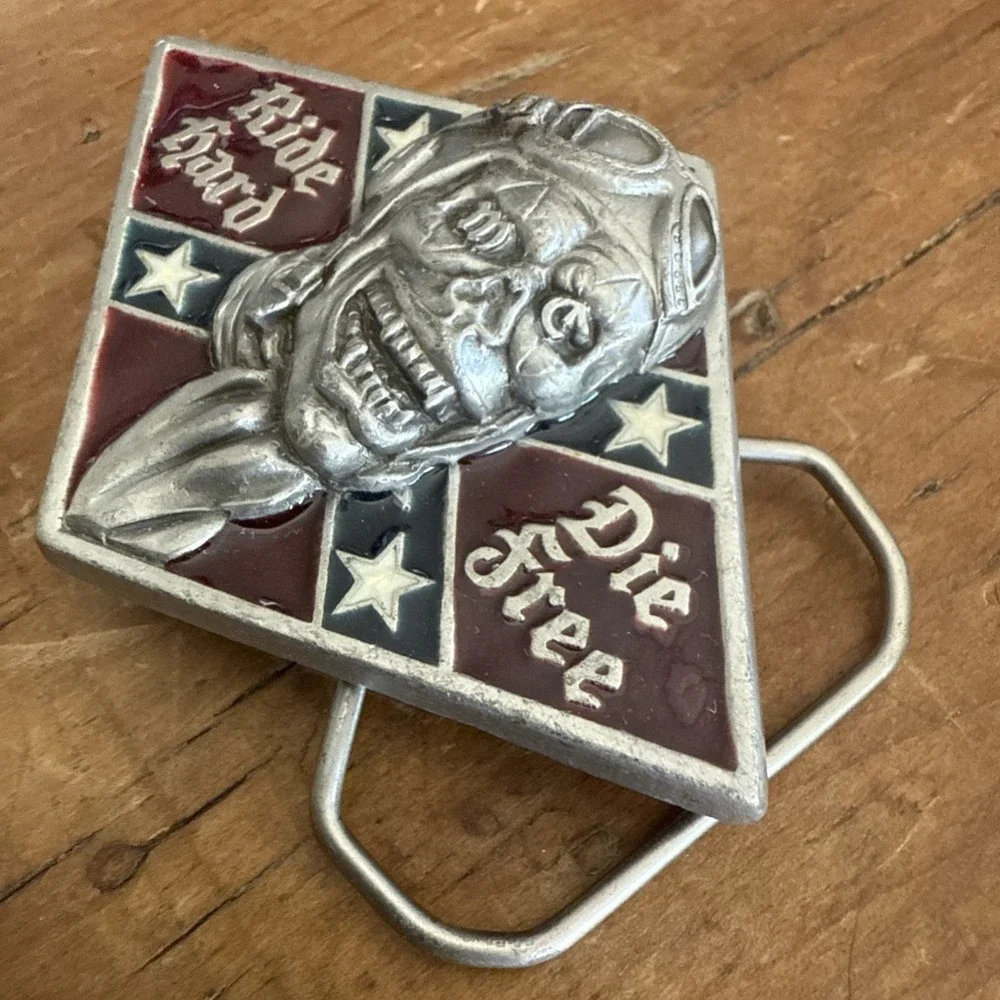 RIDE HARD DIE FREE‎ Great American Products BELT BUCKLE. 3096